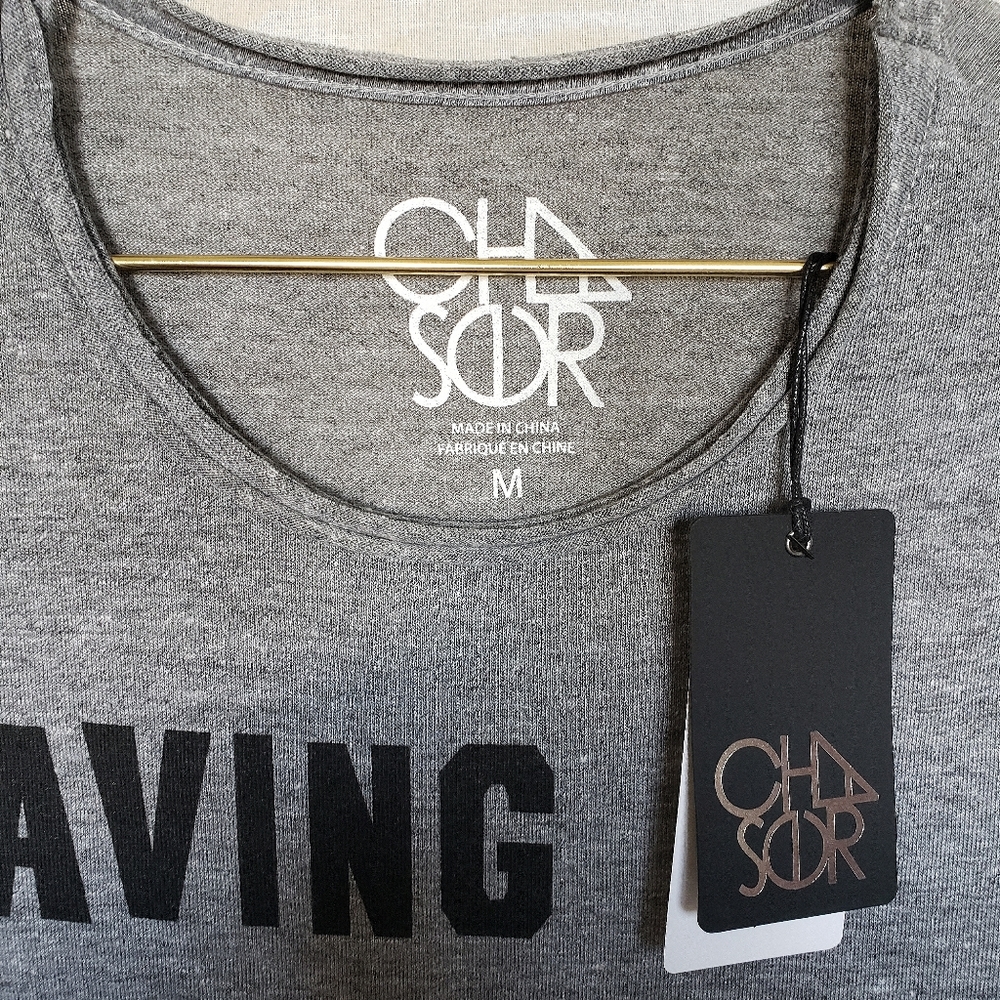 Chaser gray Saving Myself For Tacos graphic tee - Picture 3 of 5